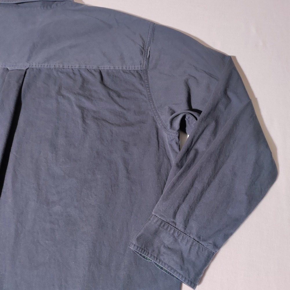 Chaps Ralph Lauren Men's Navy Blue Button Down Long Sleeve Shirt XXL - Picture 12 of 13
